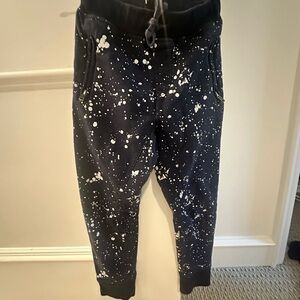 Crewcuts Blue and White Splatter Joggers